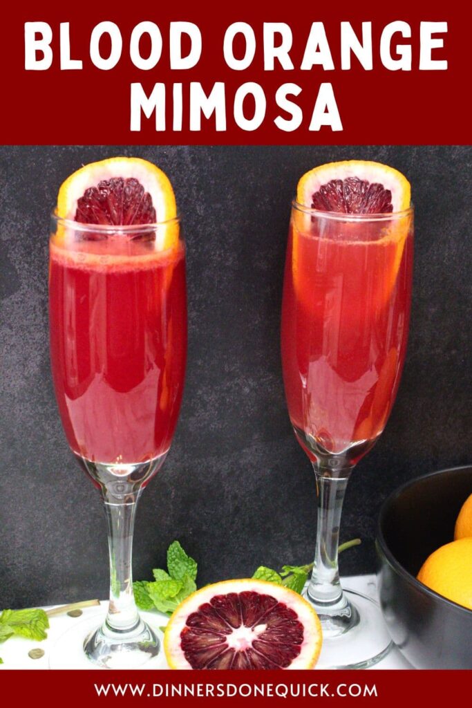 blood orange mimosa cocktail recipe dinners done quick pinterest