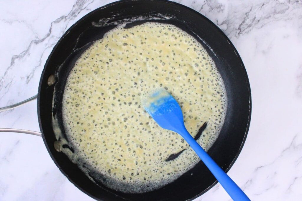 melt butter and add flour to a saucepan