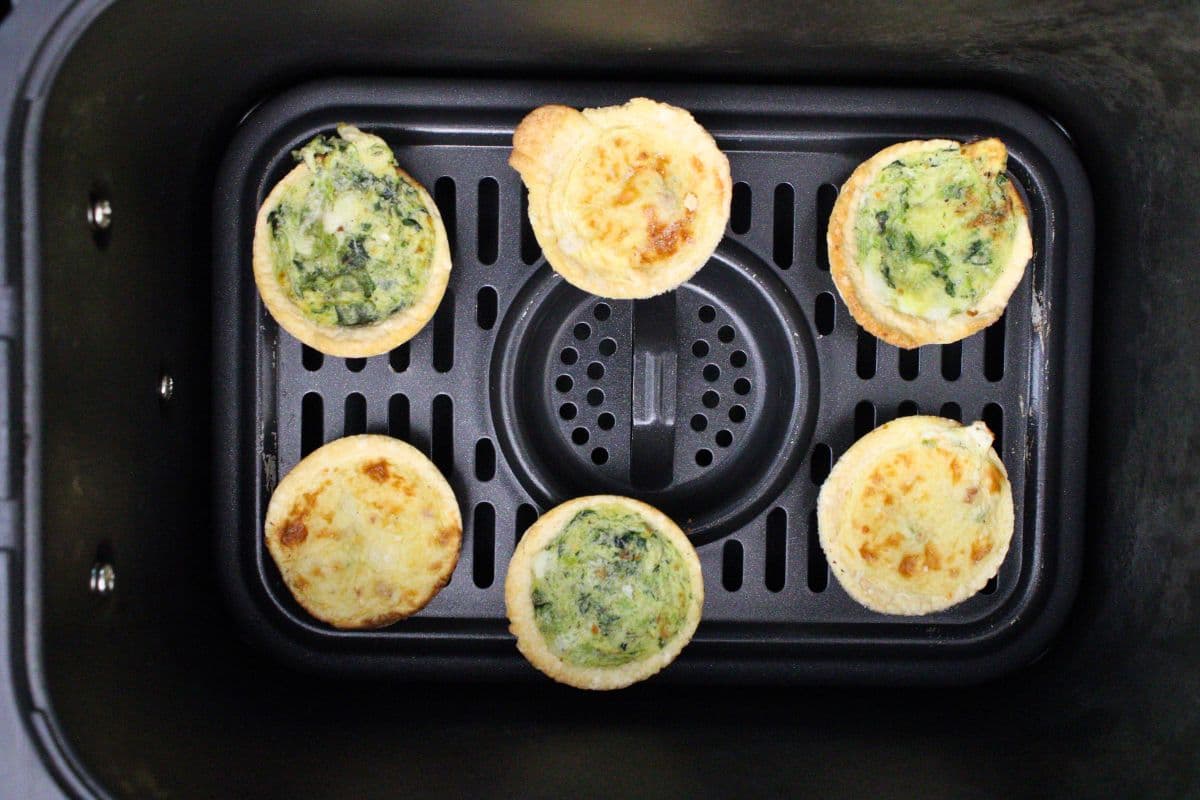 Air Fryer Frozen Mini Quiche 10 Min BiteSized App! Dinners Done Quick