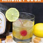 salted caramel whiskey sour cocktail recipe dinners done quick pinterest