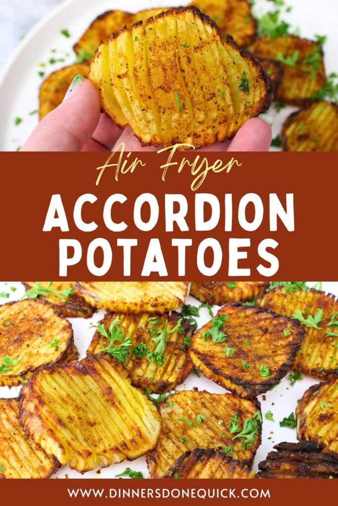 air fryer accordion potatoes recipe dinners done quick pinterest