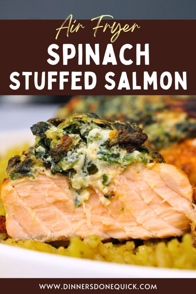 air fryer spinach stuffed salmon recipe dinners done quick pinterest