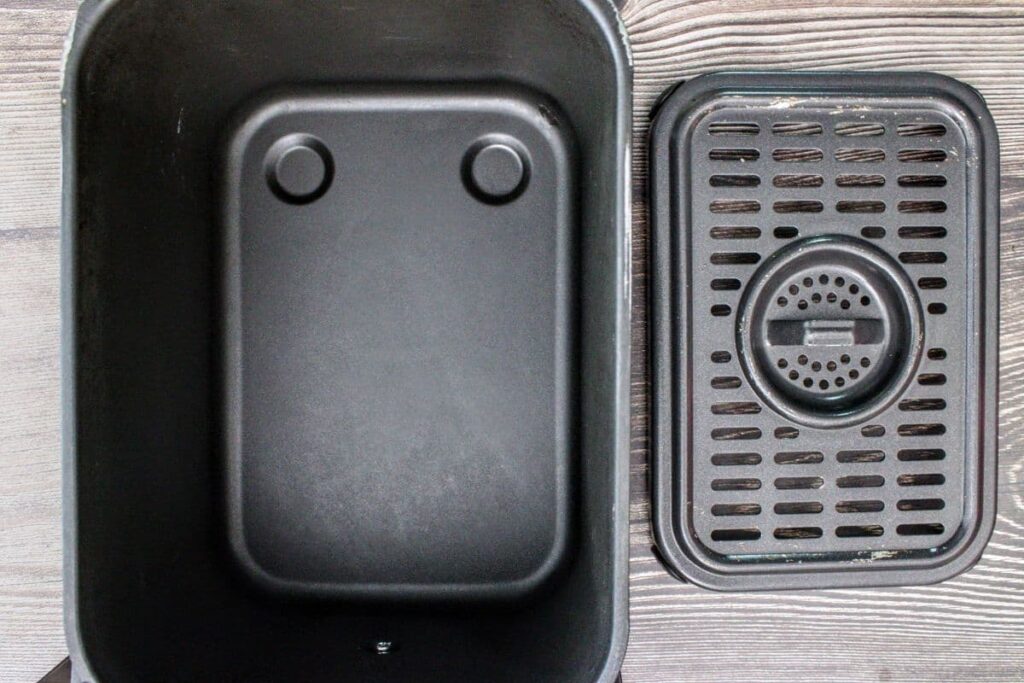 remove the rack or grate from your air fryer basket