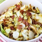southern fried air fryer cabbage and bacon recipe dinners done quick featured image