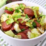 air fryer cabbage and sausage recipe dinners done quick featured image