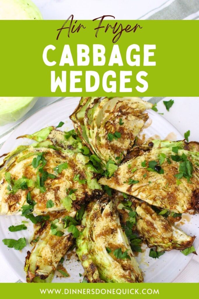 air fryer cabbage wedges recipe dinners done quick pinterest