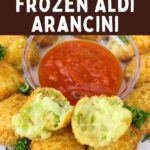 air fryer frozen arancini from aldi recipe dinners done quick pinterest