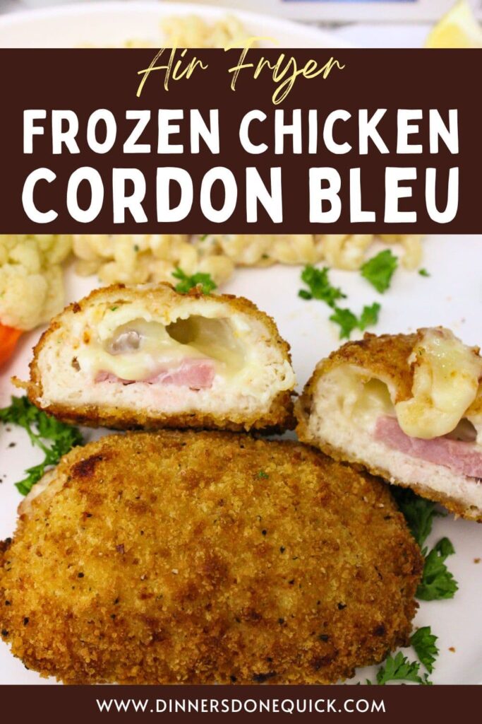air fryer frozen chicken cordon bleu recipe dinners done quick pinterest