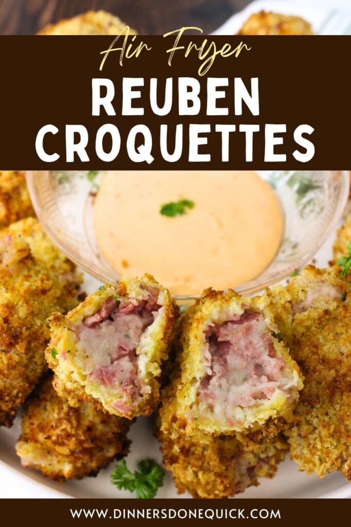 air fryer reuben croquettes recipe dinners done quick pinterest
