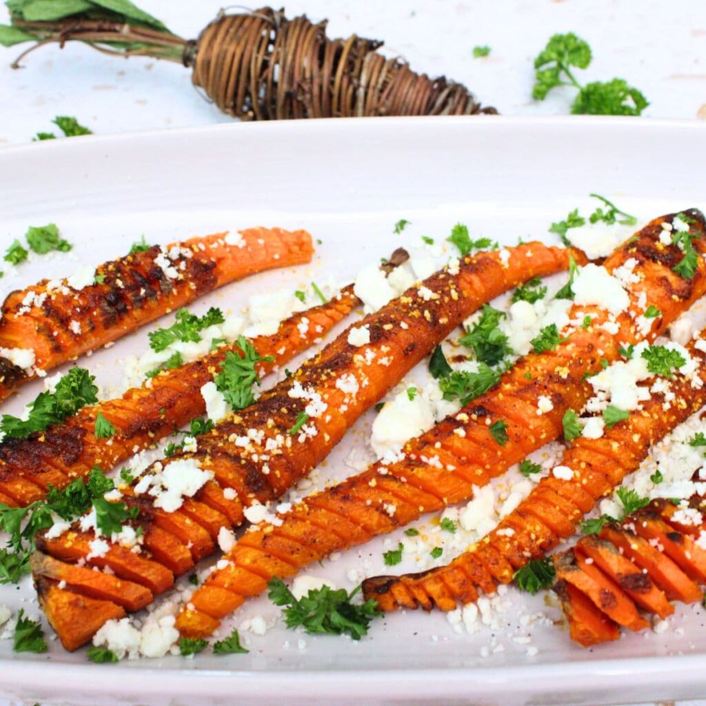 hasselback carrots in the air fryer recipe dinners done quick featured image