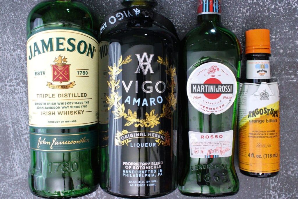 ingredients to make tipperary cocktail