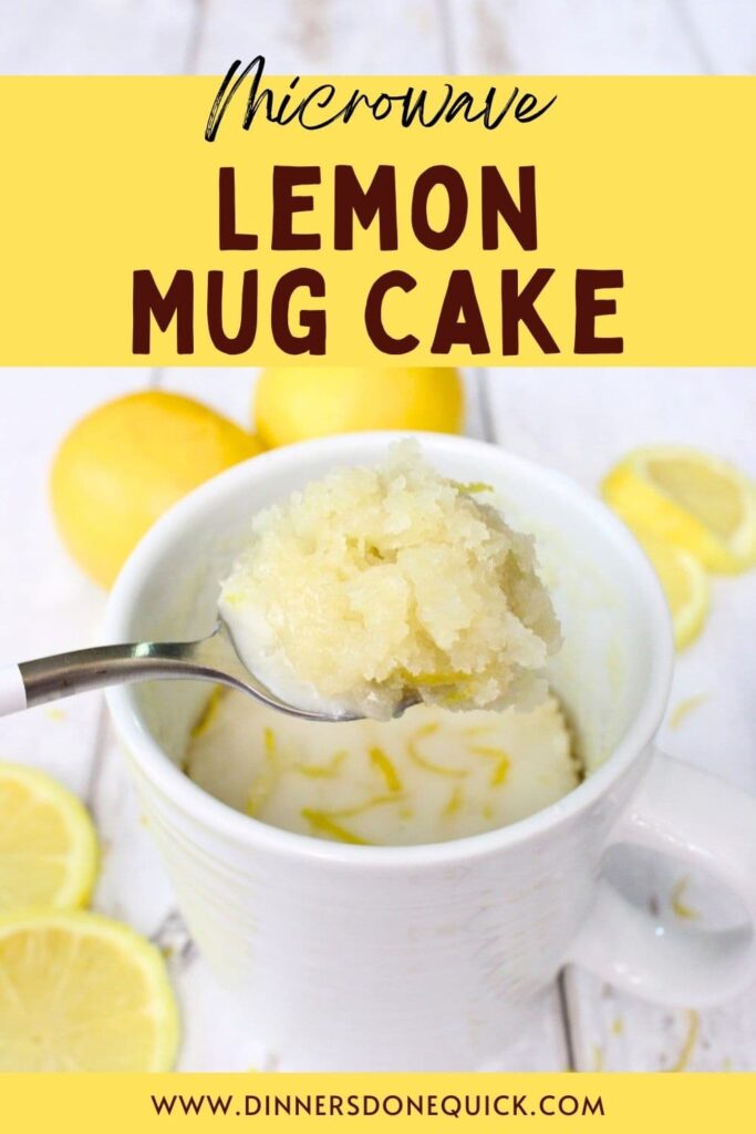 lemon mug cake recipe dinners done quick pinterest