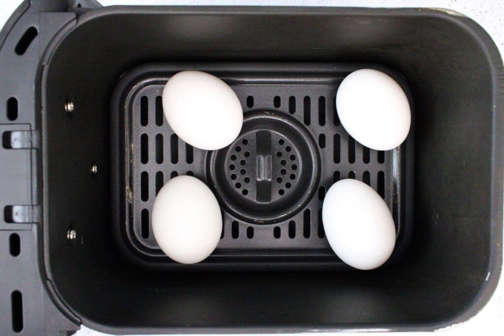 place eggs directly into air fryer basket