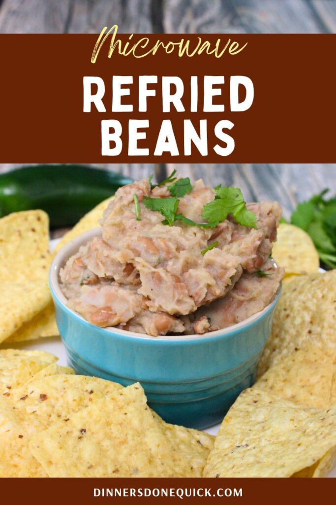 microwave refried beans recipe dinners done quick pinterest