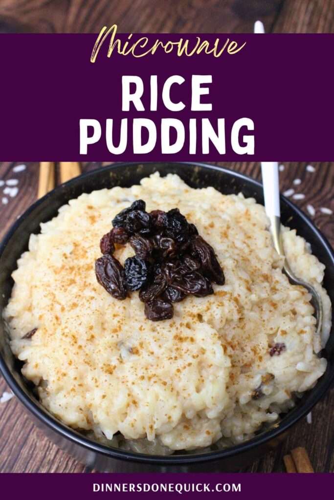 microwave rice pudding recipe dinners done quick pinterest