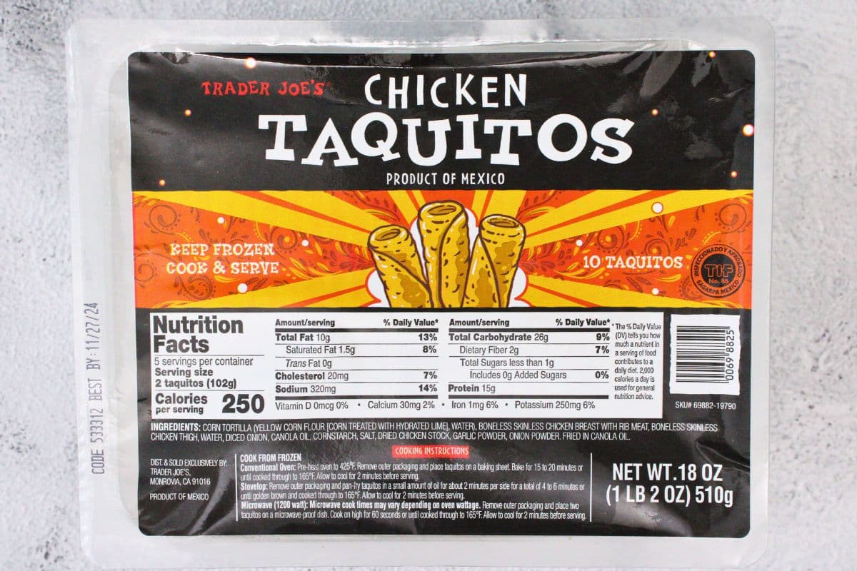 Crispy Trader Joe’s Chicken Taquitos in the Air Fryer Dinners Done Quick