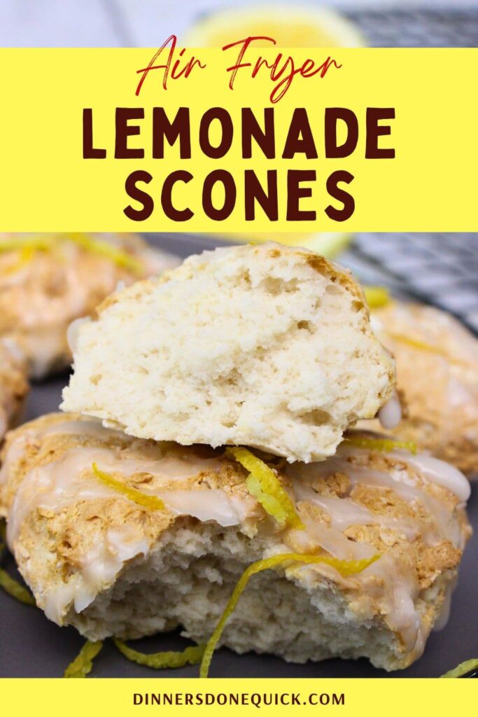 3 ingredient air fryer lemonade scones recipe dinners done quick pinterest