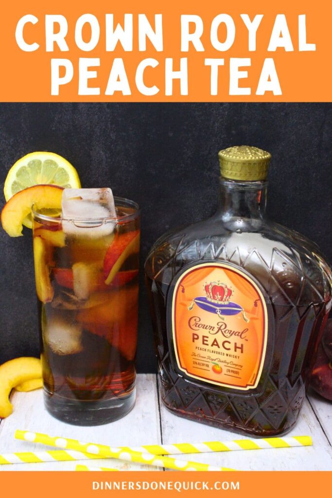 crown royal peach tea cocktail recipe dinners done quick pinterest