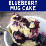 lemon blueberry mug cake recipe dinners done quick pinterest