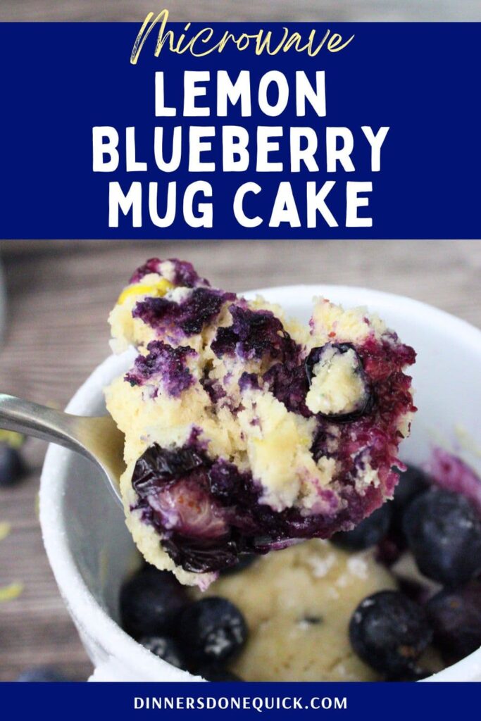 lemon blueberry mug cake recipe dinners done quick pinterest