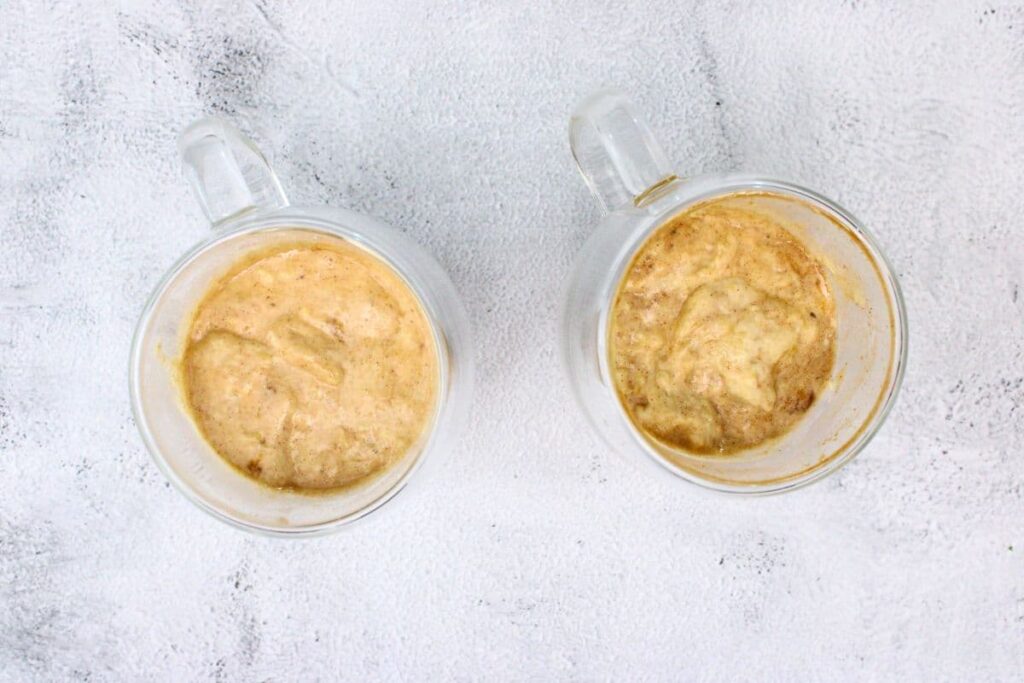 add remaining ingredients to peaches and stir until combined