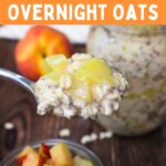 canned peach overnight oats recipe dinners done quick pinterest