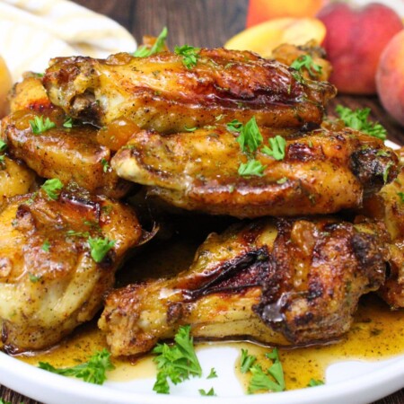 crown royal peach wings air fryer recipe dinners done quick featured image