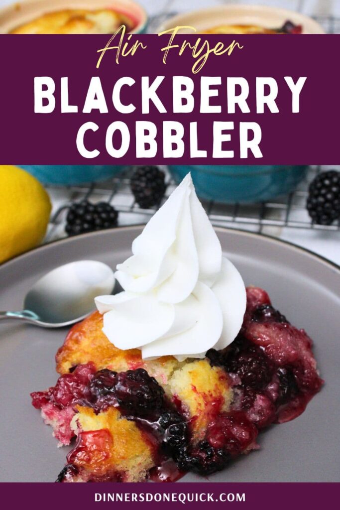 homemade air fryer blackberry cobbler recipe dinners done quick pinterest
