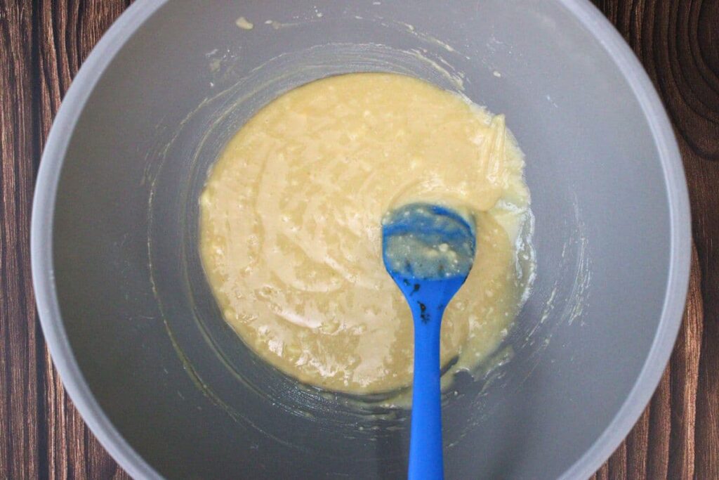 in a small bowl mix bisquick, brown sugar, butter, and milk