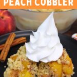 microwave peach cobbler recipe dinners done quick pinterest