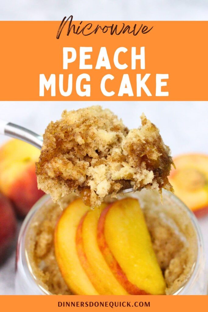 peach mug cake recipe dinners done quick pinterest
