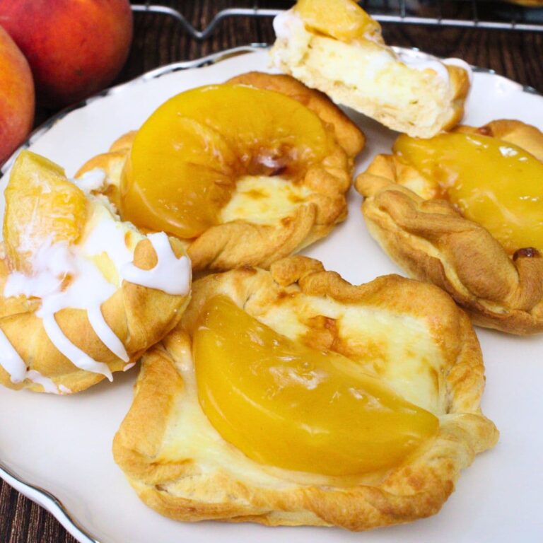 air fryer cheese danish with peaches recipe dinners done quick featured image