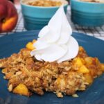 air fryer peach crisp recipe dinners done quick featured image