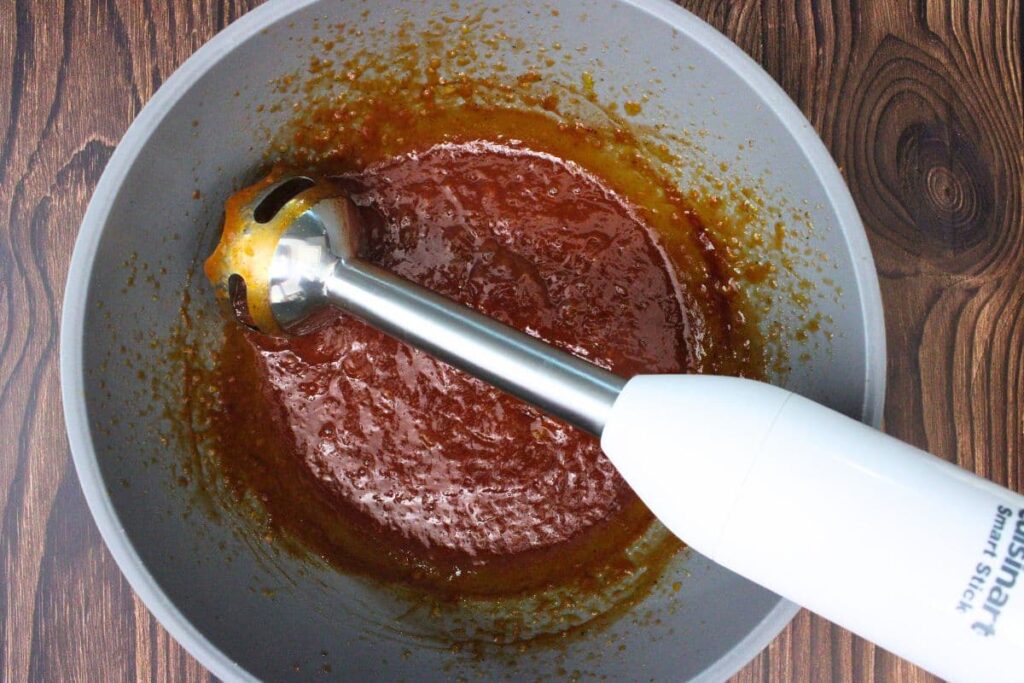for a smoother bbq sauce use an immersion blender