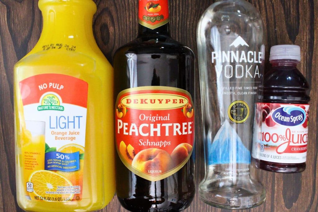 ingredients to make texas roadhouse peach fuzz