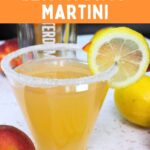 peach lemon drop martini cocktail recipe dinners done quick pinterest