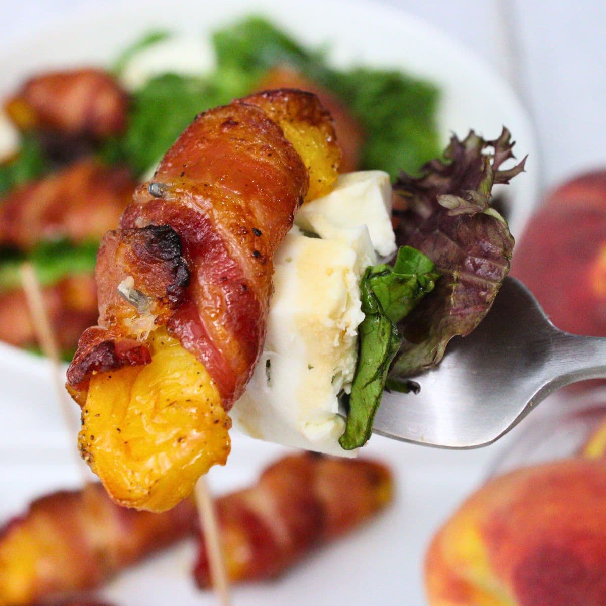 bacon wrapped peaches recipe dinners done quick featured image