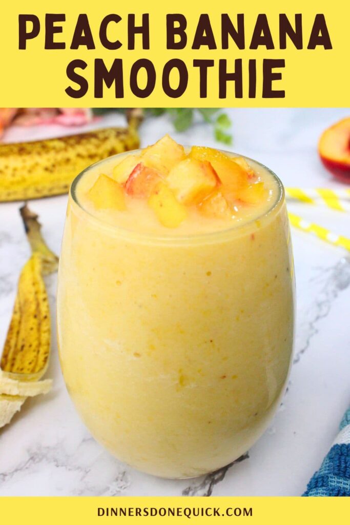peach banana smoothie recipe dinners done quick pinterest
