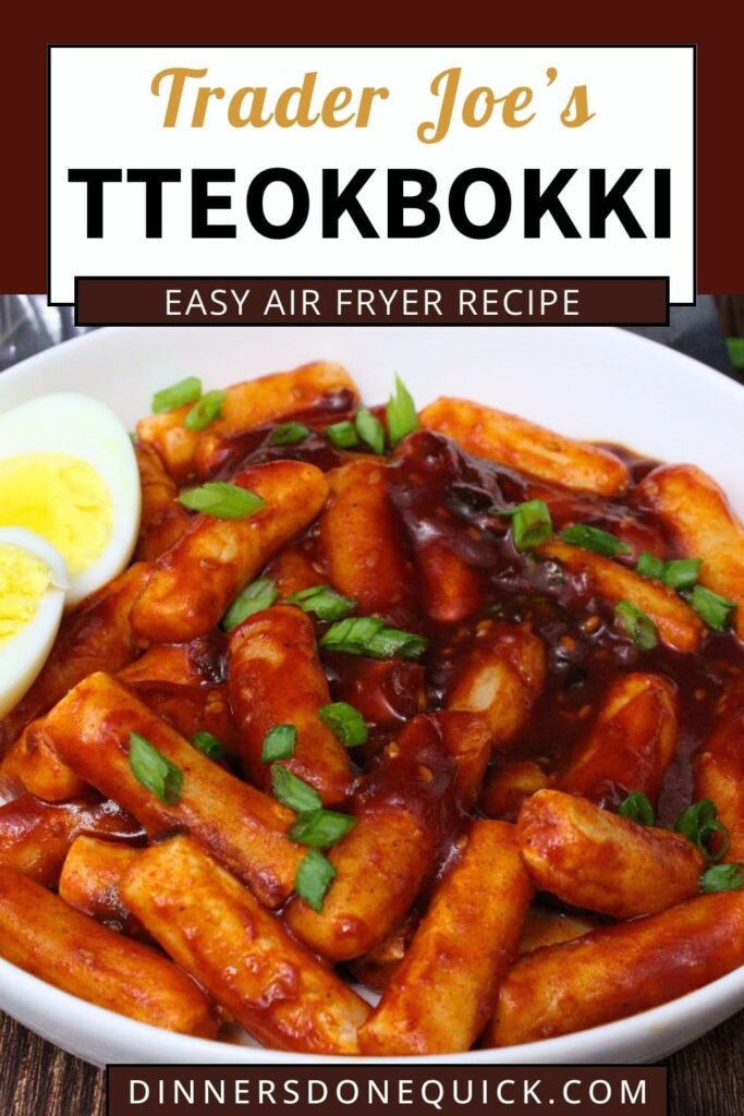 trader joes air fryer tteokbokki recipe dinners done quick pinterest