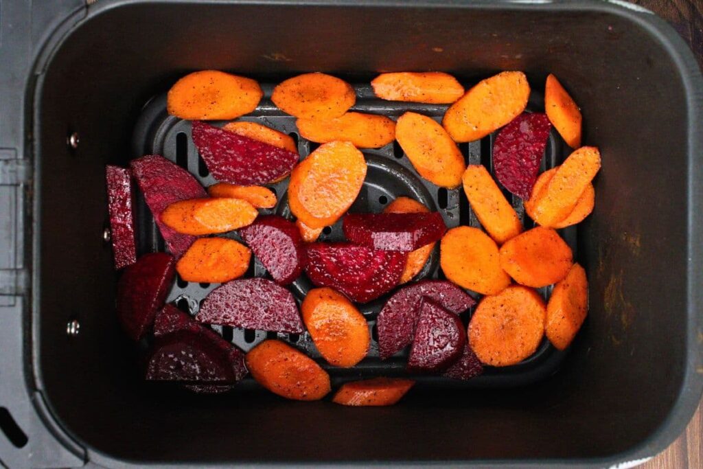 add beets and carrots to air fryer basket