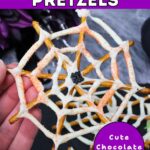 chocolate spider web pretzels recipe dinners done quick pinterest
