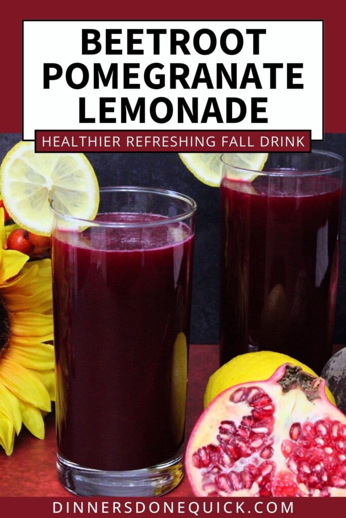 beetroot pomegranate lemonade recipe dinners done quick pinterest