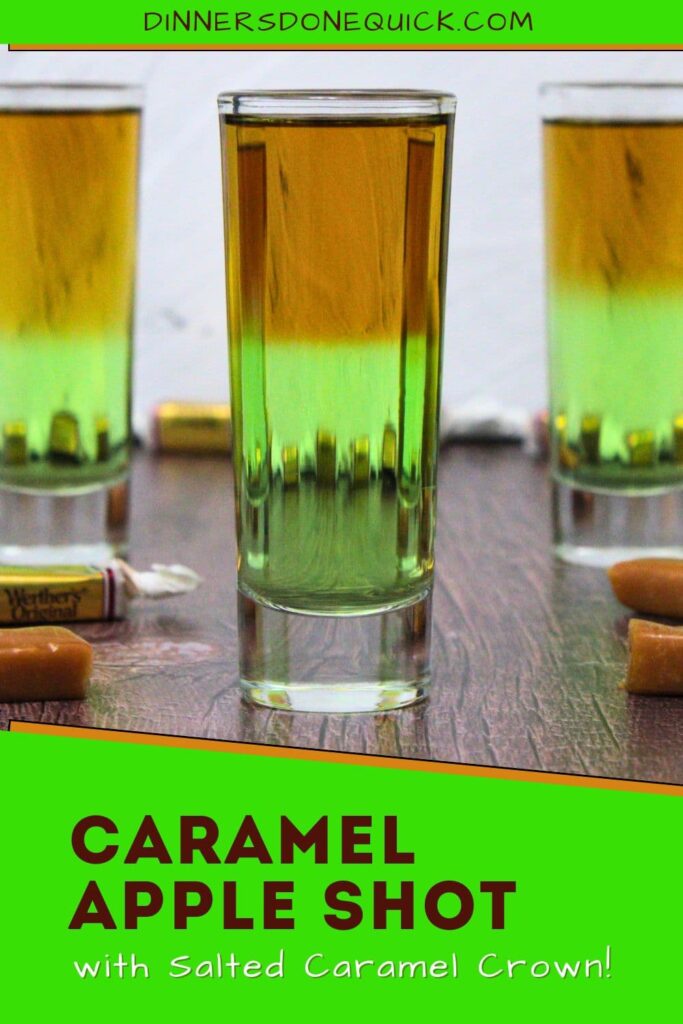 caramel apple shot with crown royal cocktail recipe dinners done quick pinterest