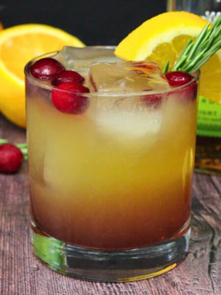 cranberry orange whiskey sour cocktail recipe dinners done quick featured image
