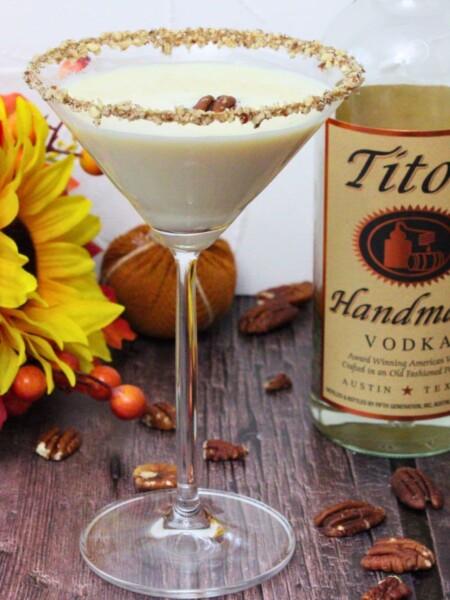 pecan pie martini cocktail recipe dinners done quick featured image