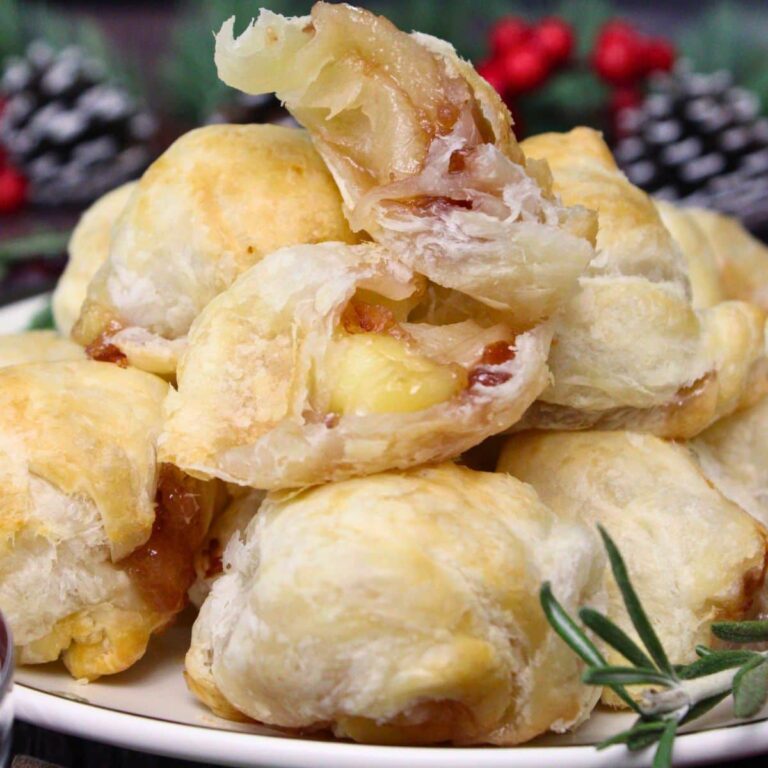 air fryer cranberry puff pastry brie bites recipe dinners done quick featured image
