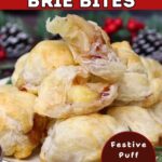 air fryer cranberry puff pastry brie bites recipe dinners done quick pinterest