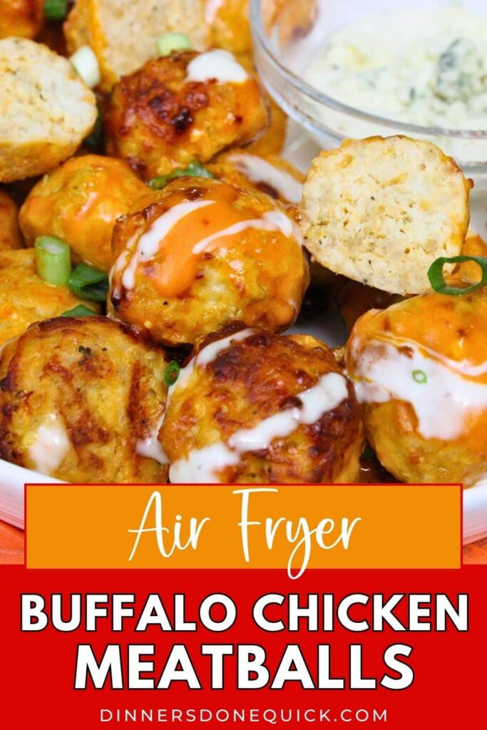 air fryer buffalo chicken meatballs recipe dinners done quick pinterest