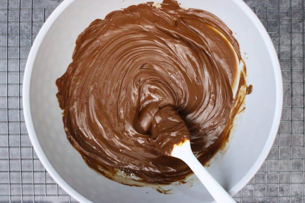 cook chocolate until fully melted and smooth