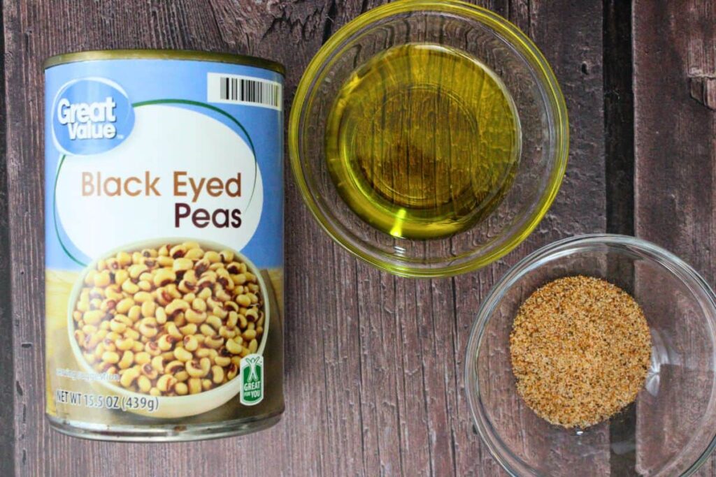 ingredients to make black eyed peas in the air fryer